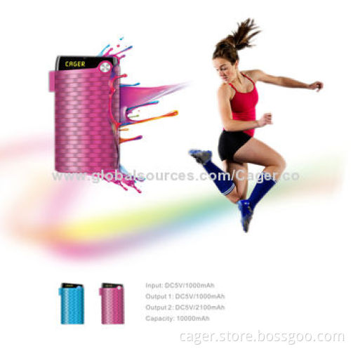 USB Power Bank, 10,000mAh with LCD Display